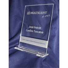 Troféu em acrilico